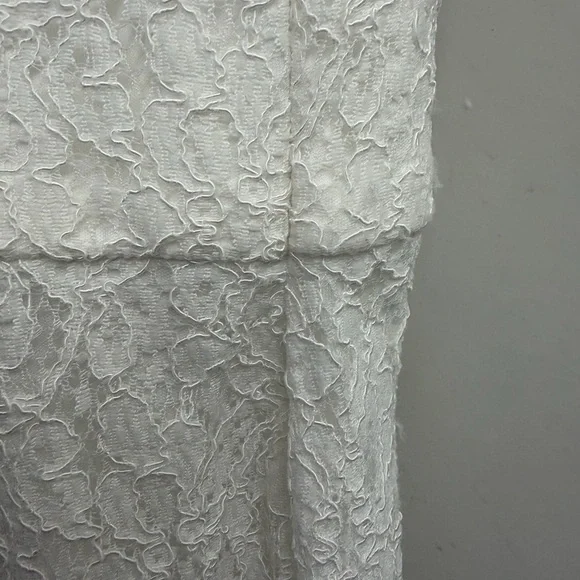 Adrianna Papell Sleeveless Bridal Dress Ivory - Picture 7 of 16